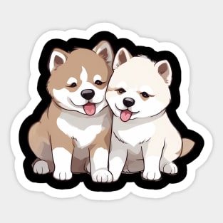 akita puppy Sticker